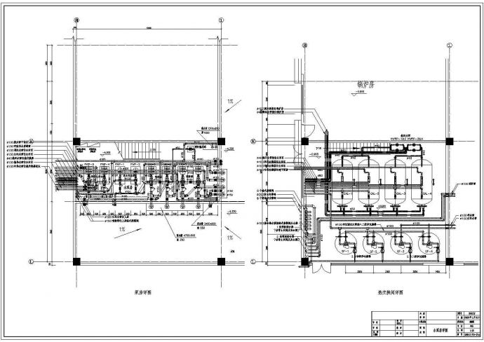 中小型工厂排水设计CAD详细布置图_图1