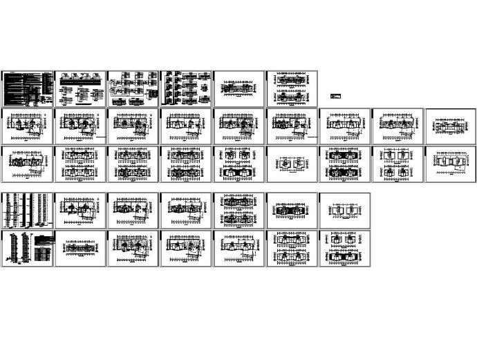 10893平米高层住宅楼电气系统设计施工cad图纸，共三十八张_图1