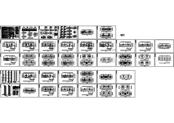 10893平米高层住宅楼电气系统设计施工cad图纸，共三十八张-图二