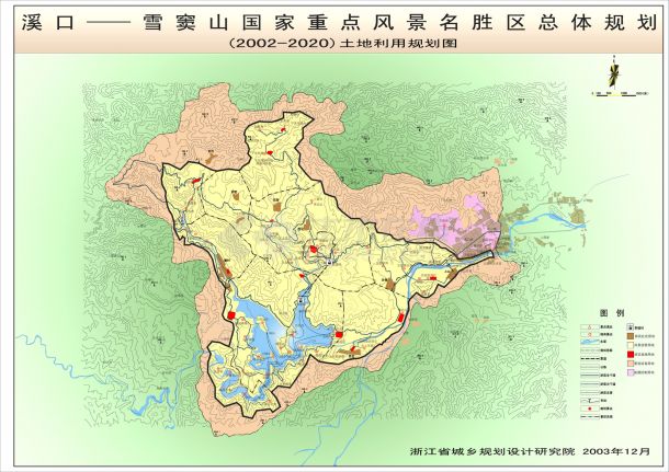 浙江风景名胜区总体规划图-图二
