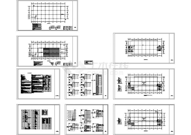 厂房设计_六层层工业厂房电气施工cad图(含照明平面图，共九张)-图一