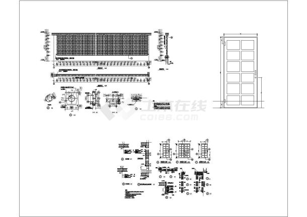 某影剧院建筑CAD设计完整节点构造施工图-图一