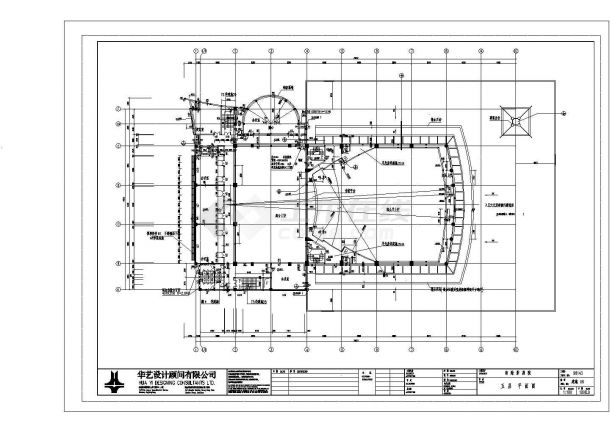 某影剧院CAD完整详细构造设计施工图-图一