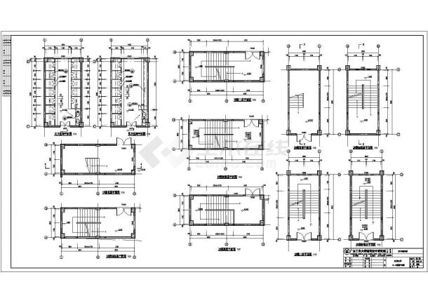 某广东省湛江海逸中学教学楼工程建筑CAD大样详细完整施工图-图二