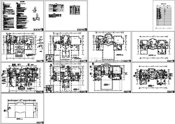 [北京]高档别墅暖通空调全套施工图纸设计，含设计施工说明-图一