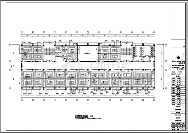 某保定市学校教学楼CAD构造详细节点全图-图一