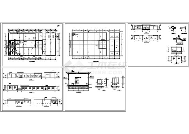 某一层轻钢结构冷库设计cad全套建筑施工图（标注详细）-图一