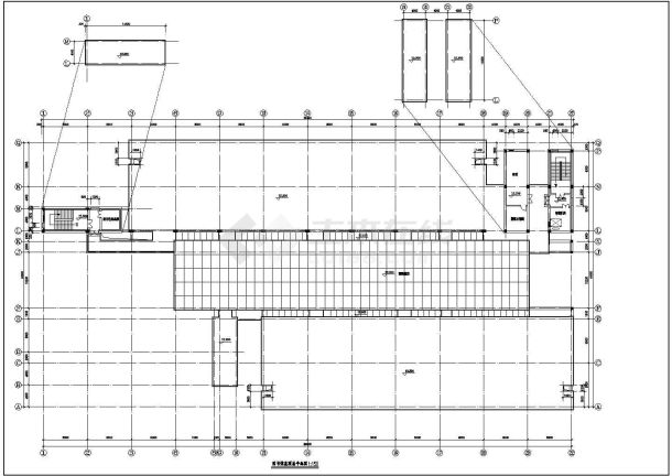 某大学图书馆建筑CAD设计完整节点方案-图二