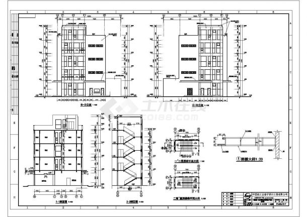 某广东省湛江市统一企业有限公司饮料生产项目宿舍楼建筑CAD节点设计图-图一