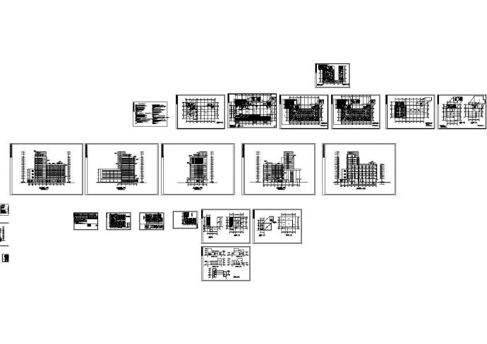 某十三层宾馆建筑施工图 （含施工设计说明）_图1