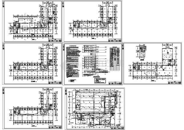 办公楼设计_十三层办公楼电气施工cad图(含消防平面图，共七张)-图一