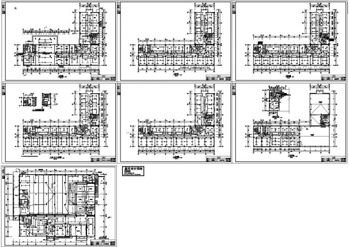 办公楼设计_十三层办公楼电气施工cad图(含照明平面图，共七张)_图1
