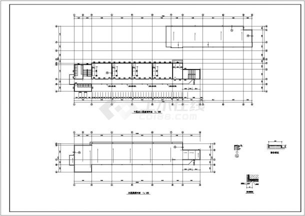 某小学CAD构造完整节点施工总图-图一