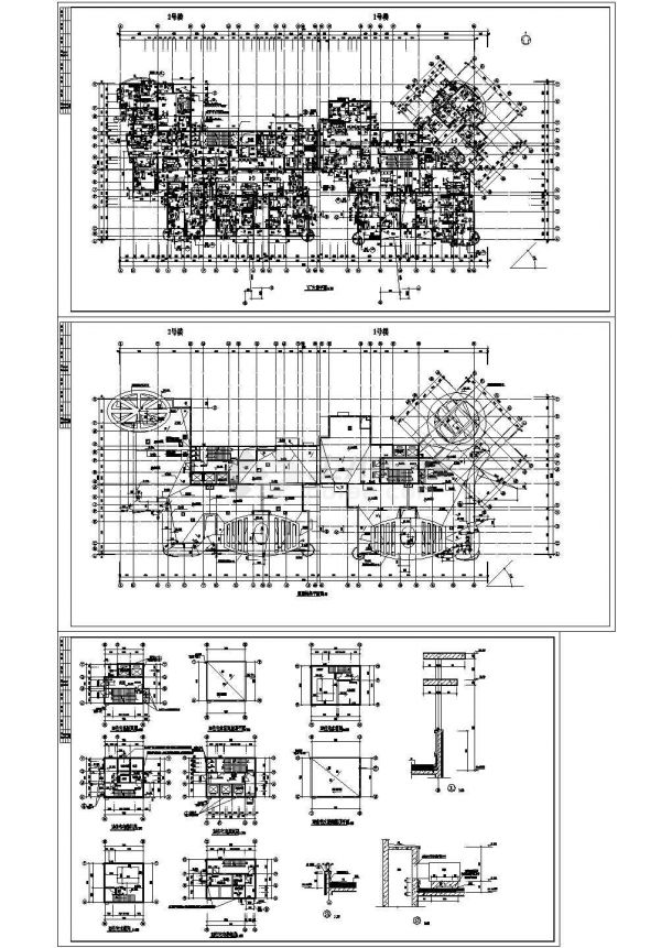 大型小区住宅楼设计全套施工图纸-图二