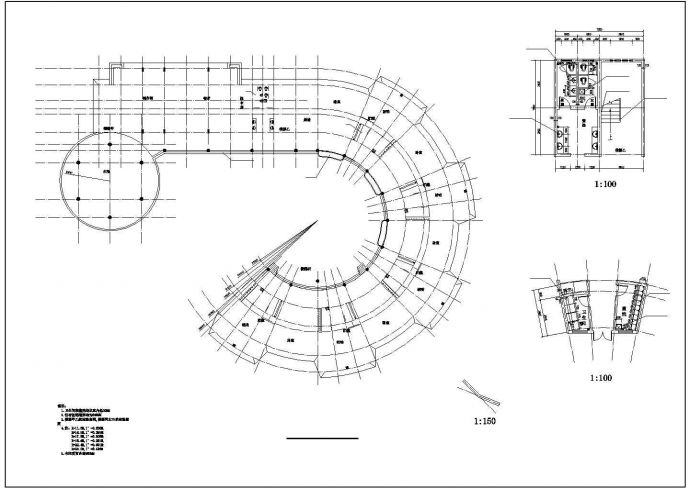 某幼儿园建筑CAD完整详细构造设计图_图1