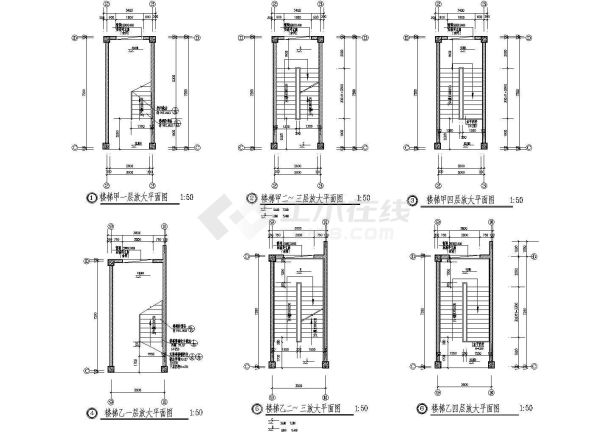 某小学教学楼CAD设计完整构造施工图-图一