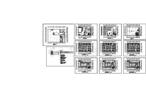 【广州】某酒店建筑设计平面户型方案施工CAD图纸-图一