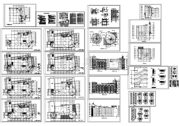 某地区海城商厦建筑平面设计方案施工CAD图纸-图一