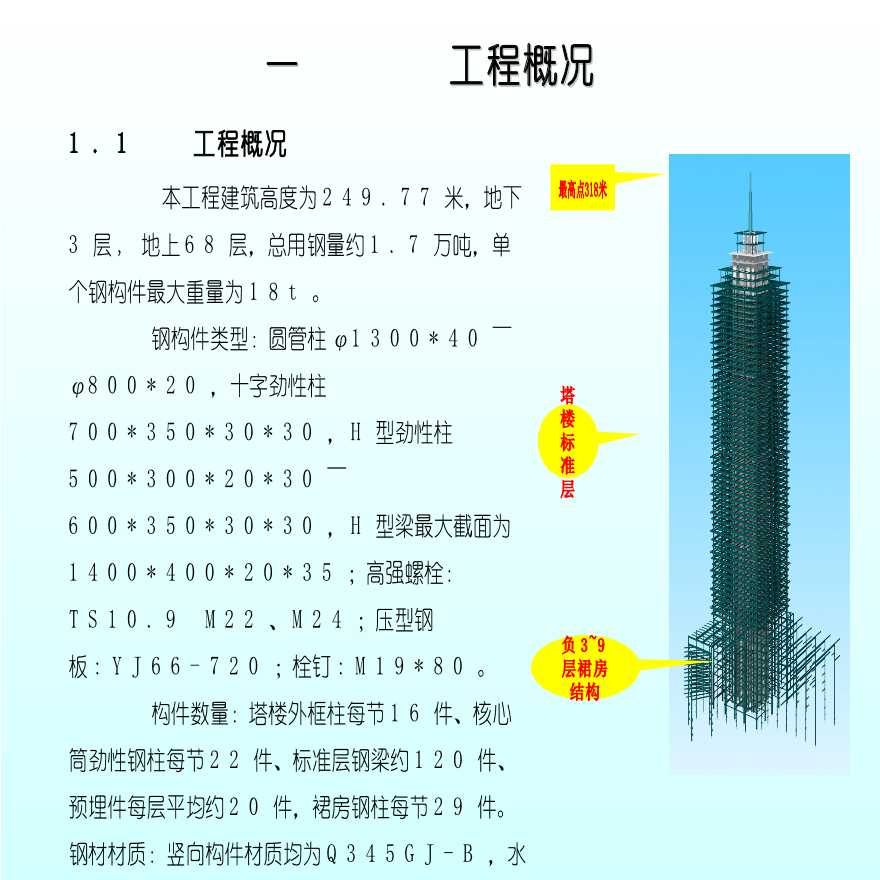 超高层建筑钢结构安装施工技术总结（创“鲁班奖”工程）-图二
