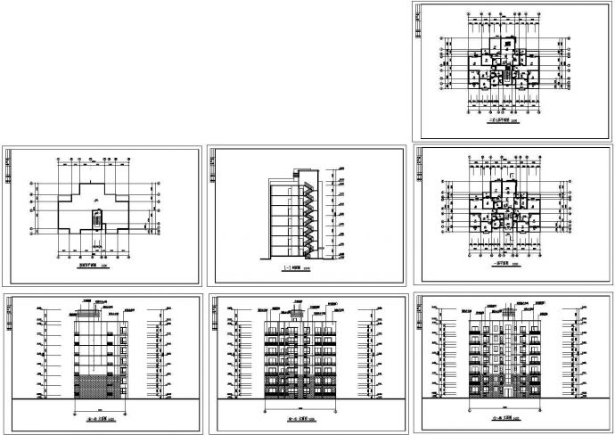 某地区简单实用的集资房住宅建筑设计方案施工CAD图纸_图1