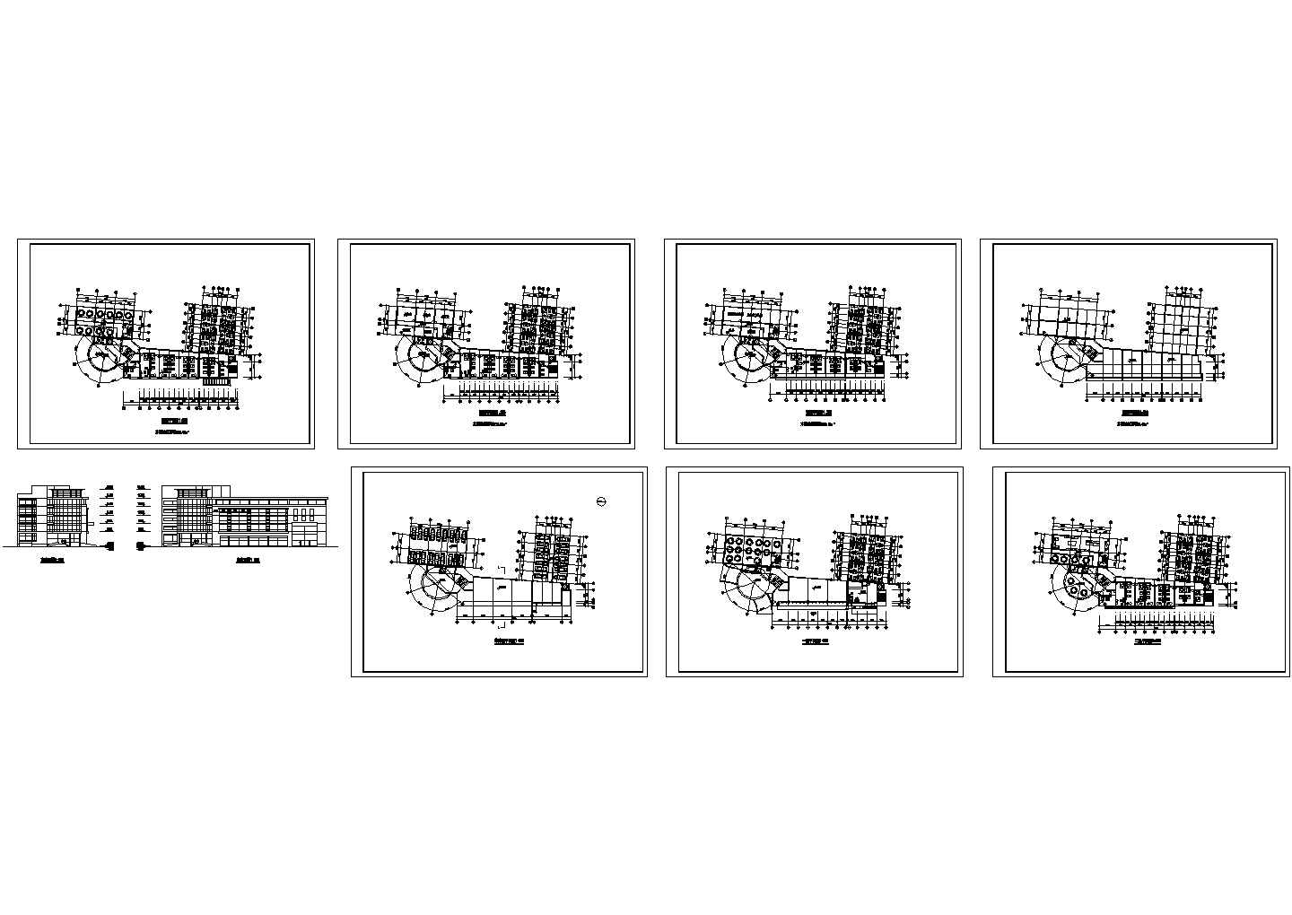 某地区大型商用星级高级酒店建筑设计方案施工CAD图纸