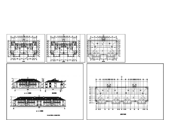 某市区大型商用酒店式公寓完整建筑设计施工CAD图纸_图1