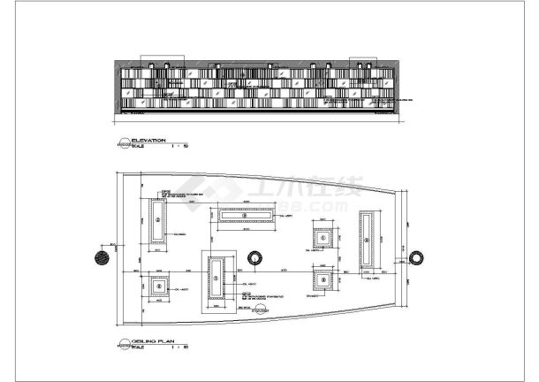 某餐厅施工CAD完整节点构造设计图纸-图一