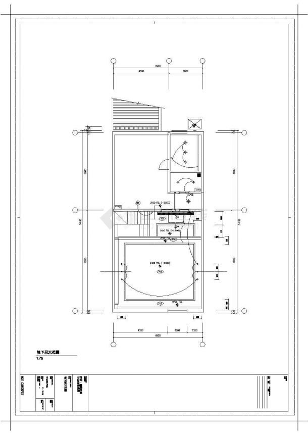 某西安中海别墅样板间CAD设计完整构造施工图-图一