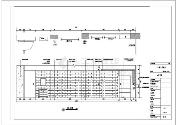 某80平方正方形体育品牌专卖店CAD室内节点设计构造施工图-图一