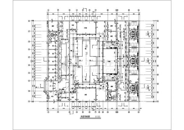 某单层四合院平方CAD详细完整设计剖面图-图二