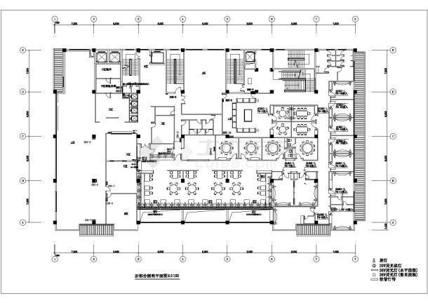 江苏某大酒店强弱电消防CAD电气设计构造全套-图一