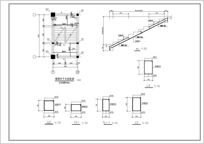 某3600平米大连大学研究生公寓设计CAD建筑图与结构图_图1