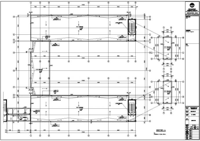 江苏省某中学教学楼建筑CAD完整设计构造施工图_图1