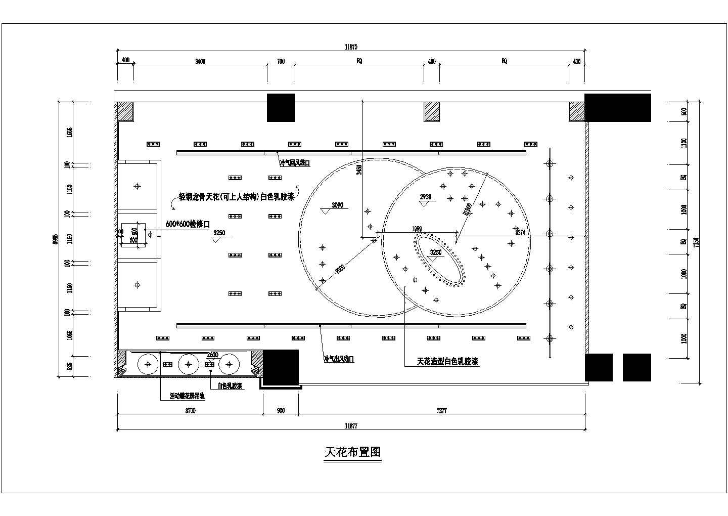 [沈阳]83平方品牌服装店室内CAD完整节点装修图