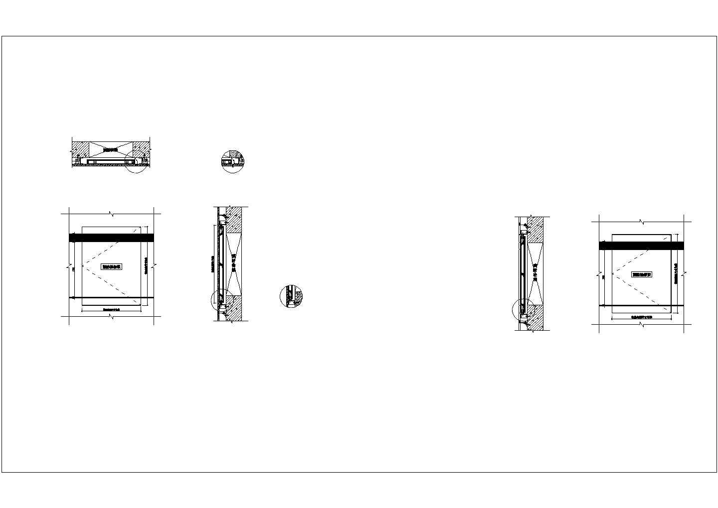 某瀚宇新城售楼部装修CAD设计完整节点施工图