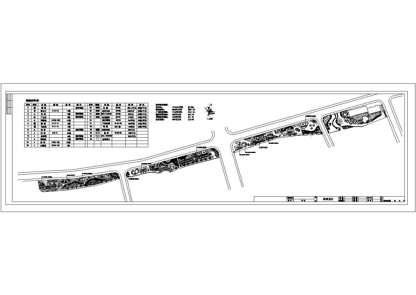 某向辰园镇棉公园改造CAD节点完整剖面设计图