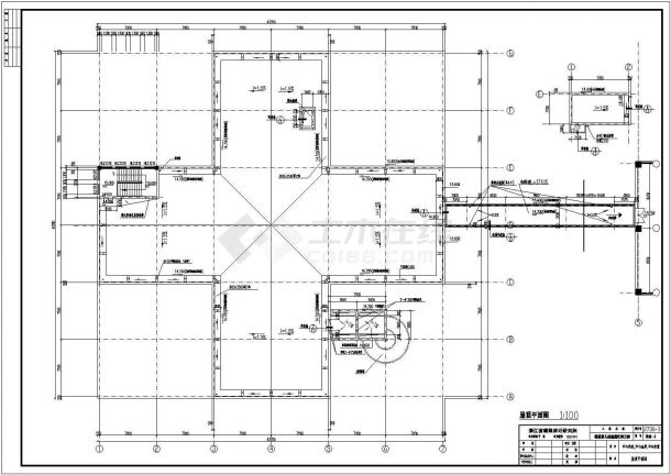 某医院土建CAD详细完整全套施工图纸-图二