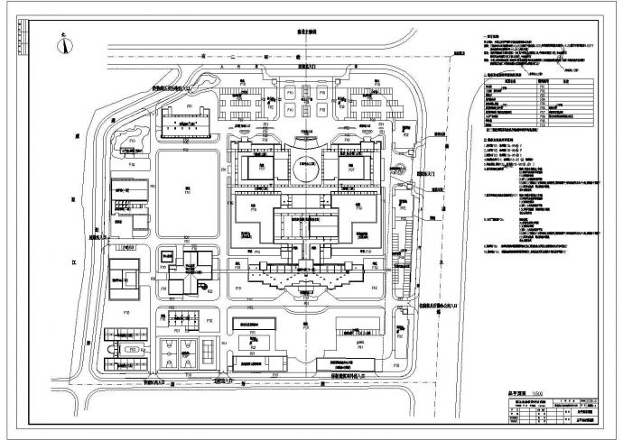 某医院土建CAD节点剖面构造施工图纸_图1