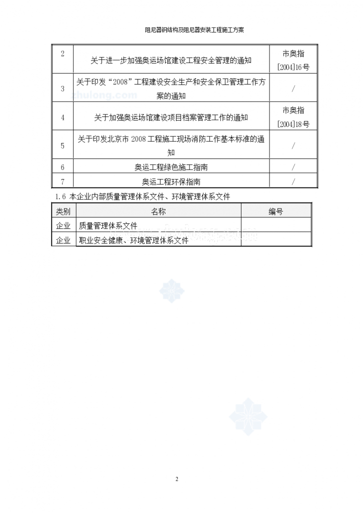 北京某体育馆阻尼器钢结构及阻尼器安装施工方案-图二