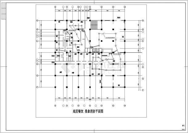 上海某星级宾馆消防烟感平面设计CAD施工图-图二