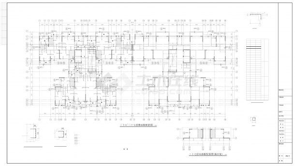 1号公馆28层高层商住楼建筑结构设计施工图-图二