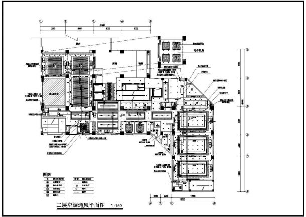 某酒店装修成套佛山酒店空调CAD详细完整节点图-图二