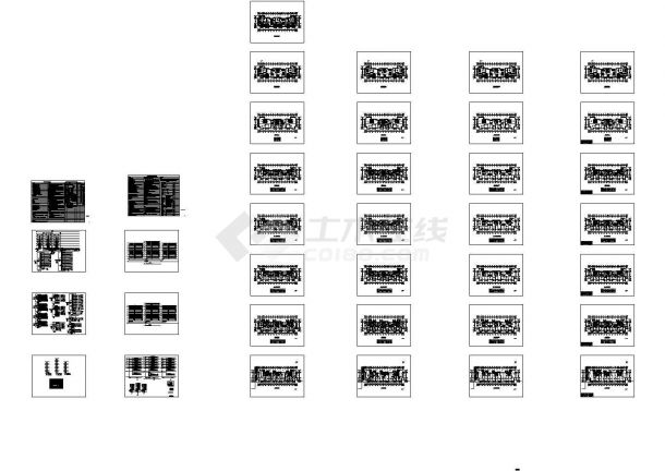 某框架结构多层住宅楼配电设计cad全套电气施工图纸（含设计说明，含弱电设计）-图一