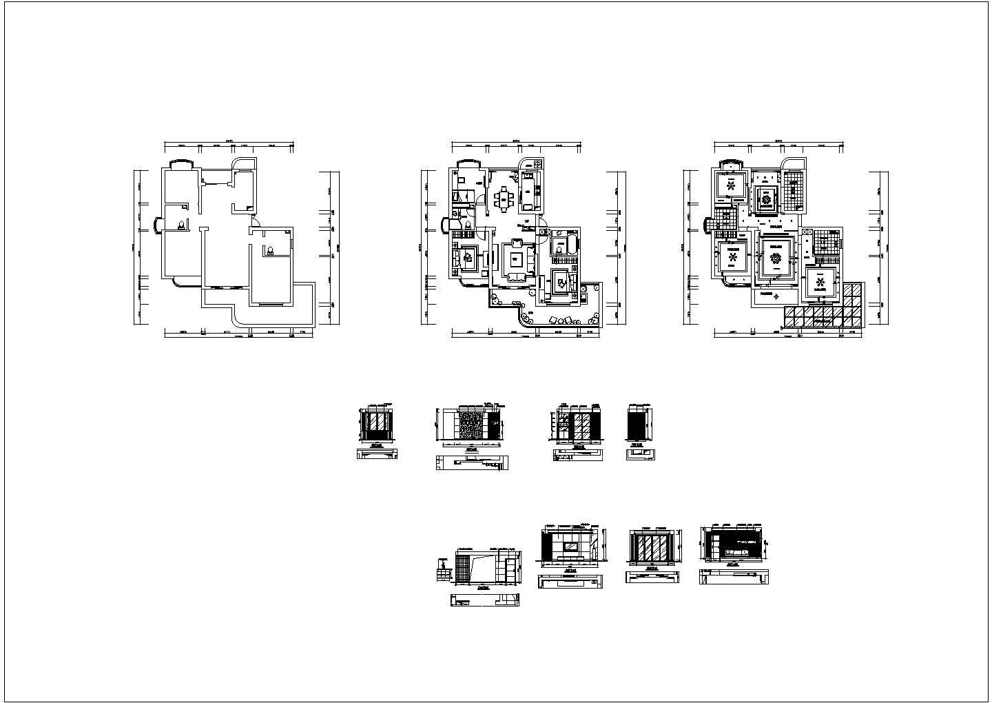 某家装CAD构造节点详细设计施工图