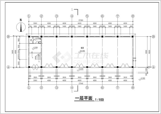 某古建筑CAD构造节点完整设计施工图-图一