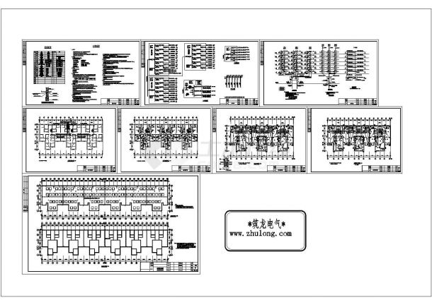 六层小区住宅楼电气施工图纸CAD-图一