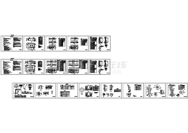 某市300方和500方清水池设计施工图-图一