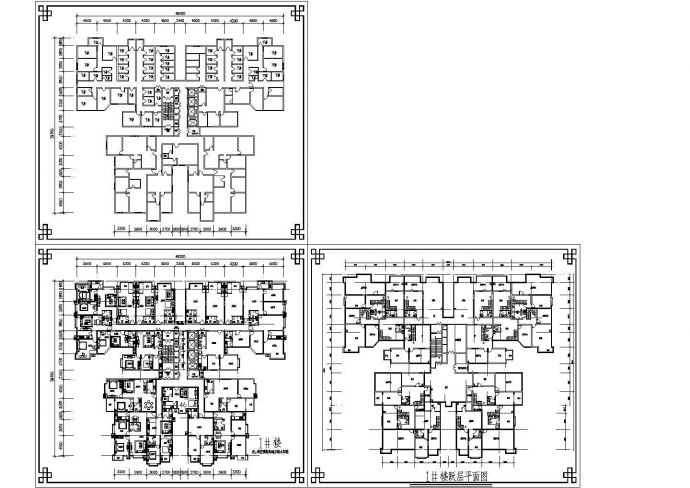 某地区大型高层商业住宅楼建筑方案户型设计完整施工CAD图纸_图1