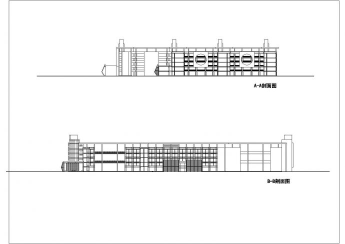 某大学中心校区规划方案教学楼CAD设计完整节点图_图1