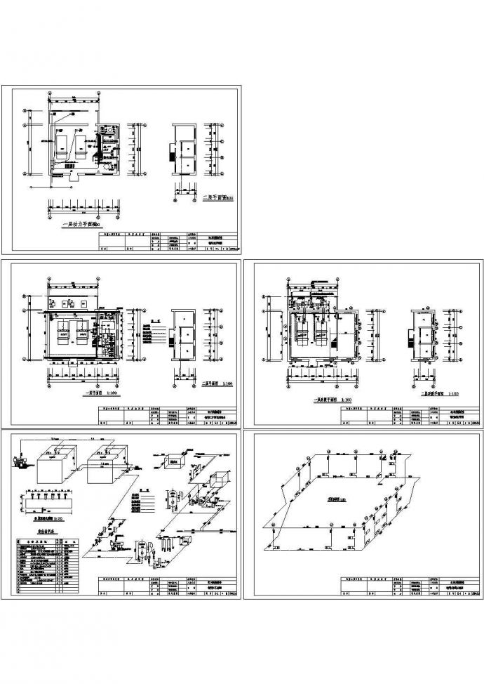 某四吨锅炉房水暖设计施工CAD全套图纸_图1